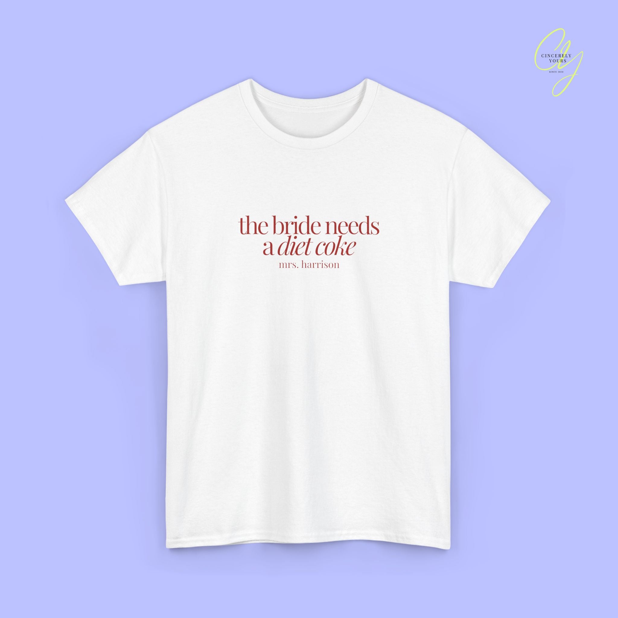 Bride to be Shirt | The Bride Needs a Diet Coke Braut Shirt JGA (Customizable)