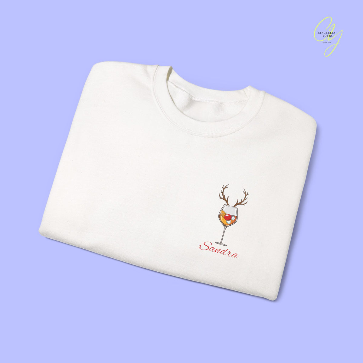 Christmas Sweatshirt | Merry Drunkmas Spritz Cocktail