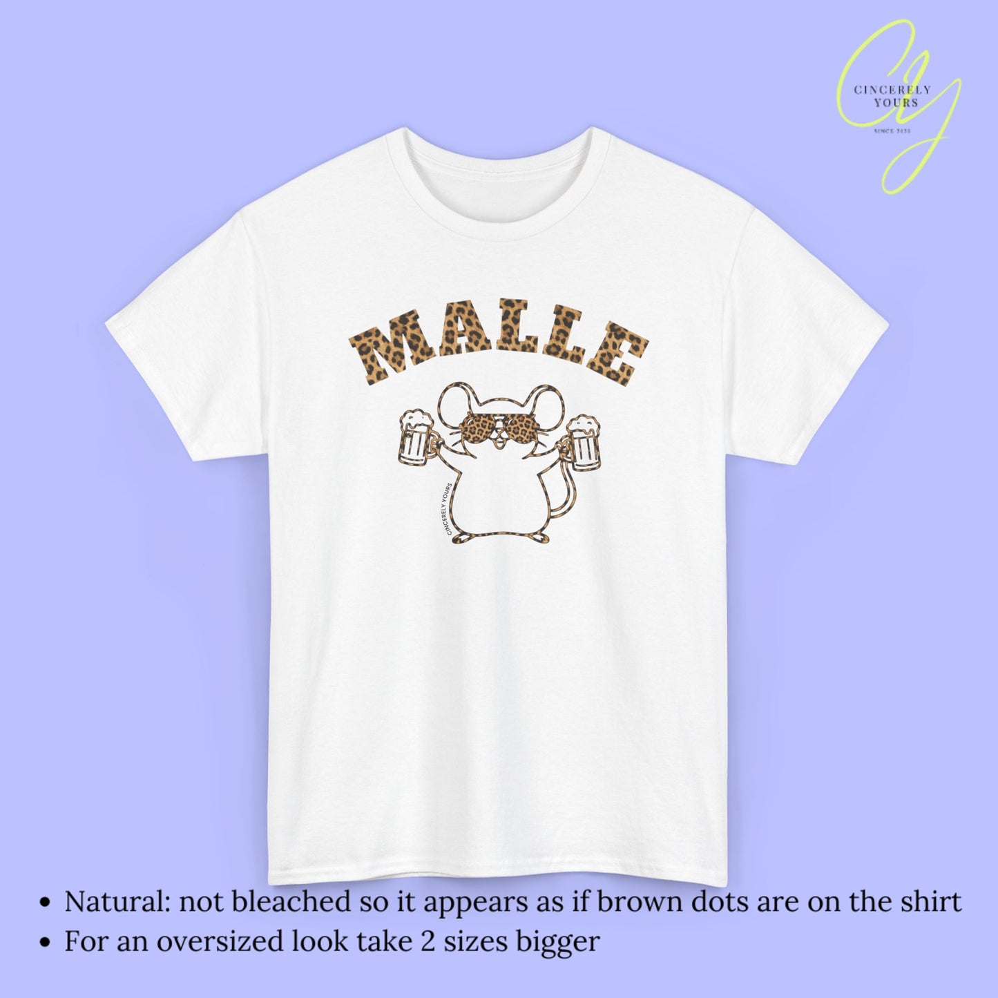 Mallemaus Shirt Malle - Malle Maus Leoparden Bierkrug 2026