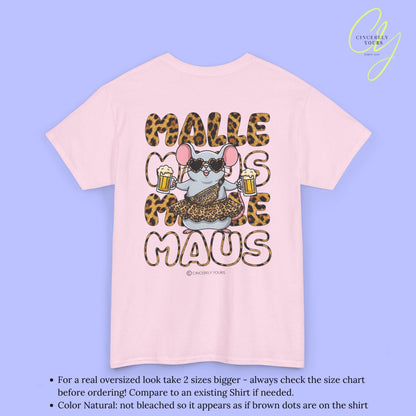Mallemaus Shirt Malle Maus Leopard —  Leoparden Malle Maus Bierkrug (Customizable)