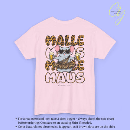 Mallemaus Shirt Malle Maus Leopard —  Leoparden Malle Maus Bierkrug (Customizable)