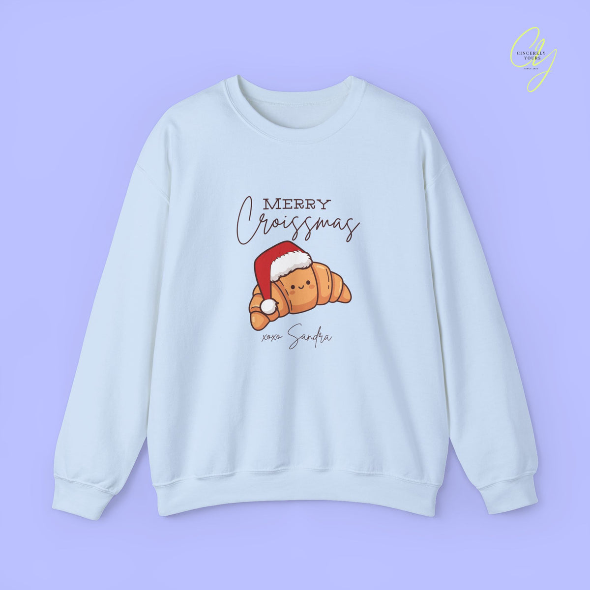 Christmas Sweatshirt | Merry Croissmas