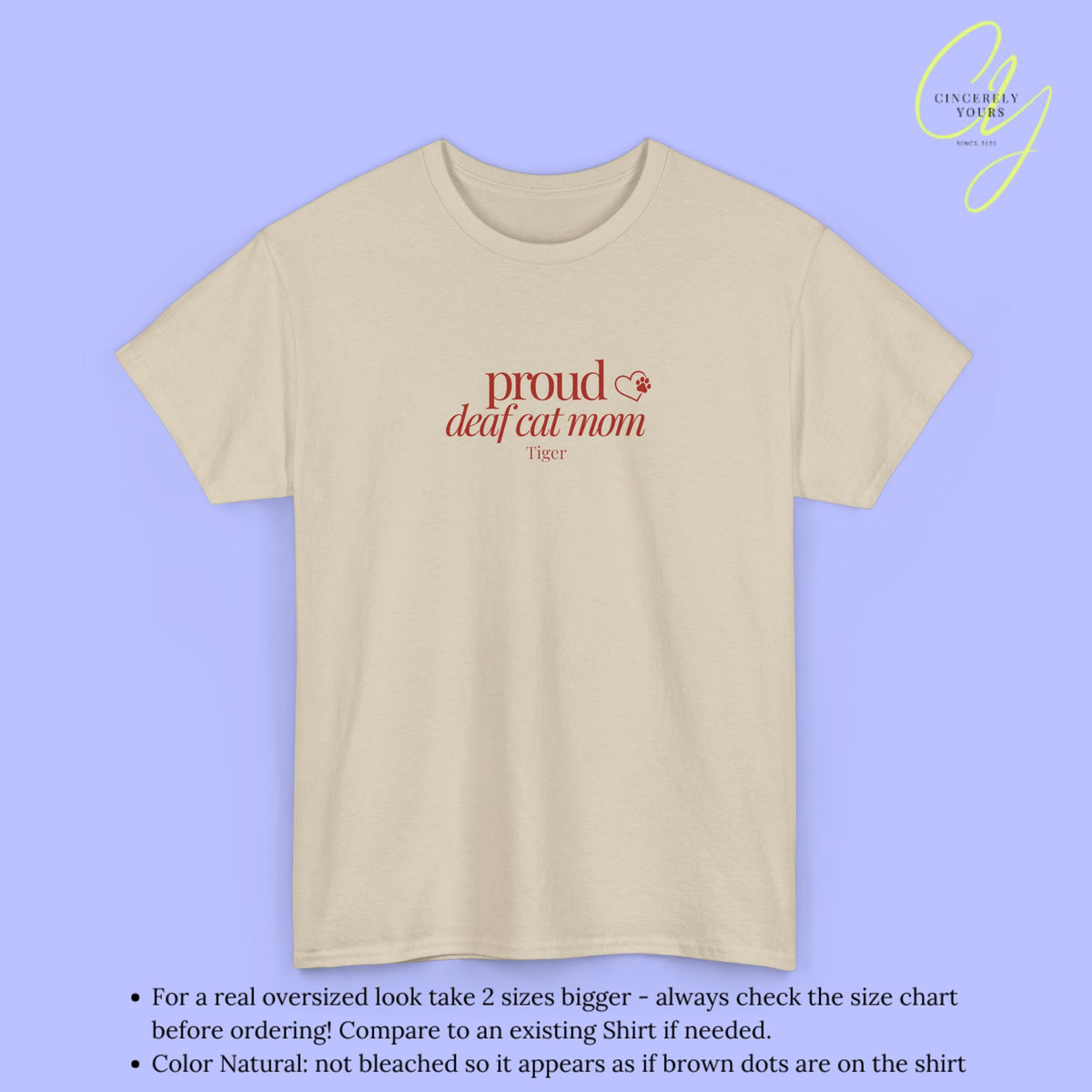 Cat Shirt | Proud Deaf Cat Mom