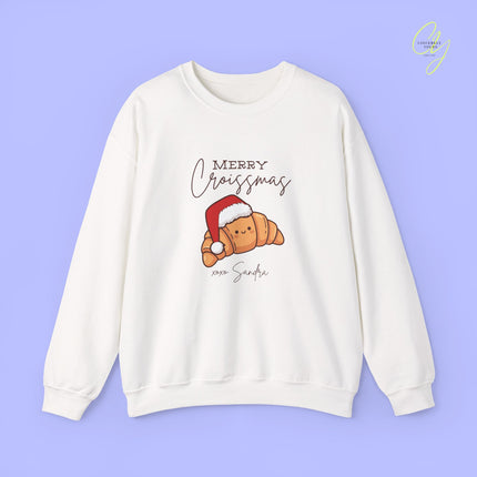 Christmas Sweatshirt | Merry Croissmas