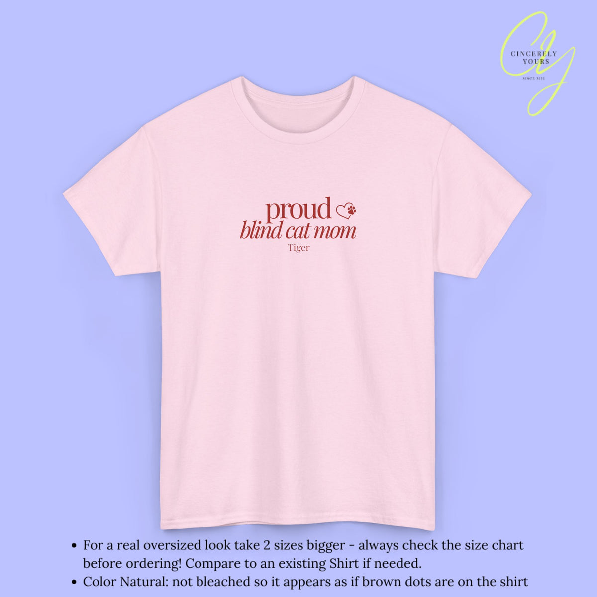 Cat Shirt | Proud Blind Cat Mom