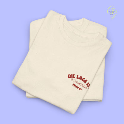 Mallemaus Shirt Malle Maus  —  Die Lage ist besäufniserregend Bierkrug (Customizable)