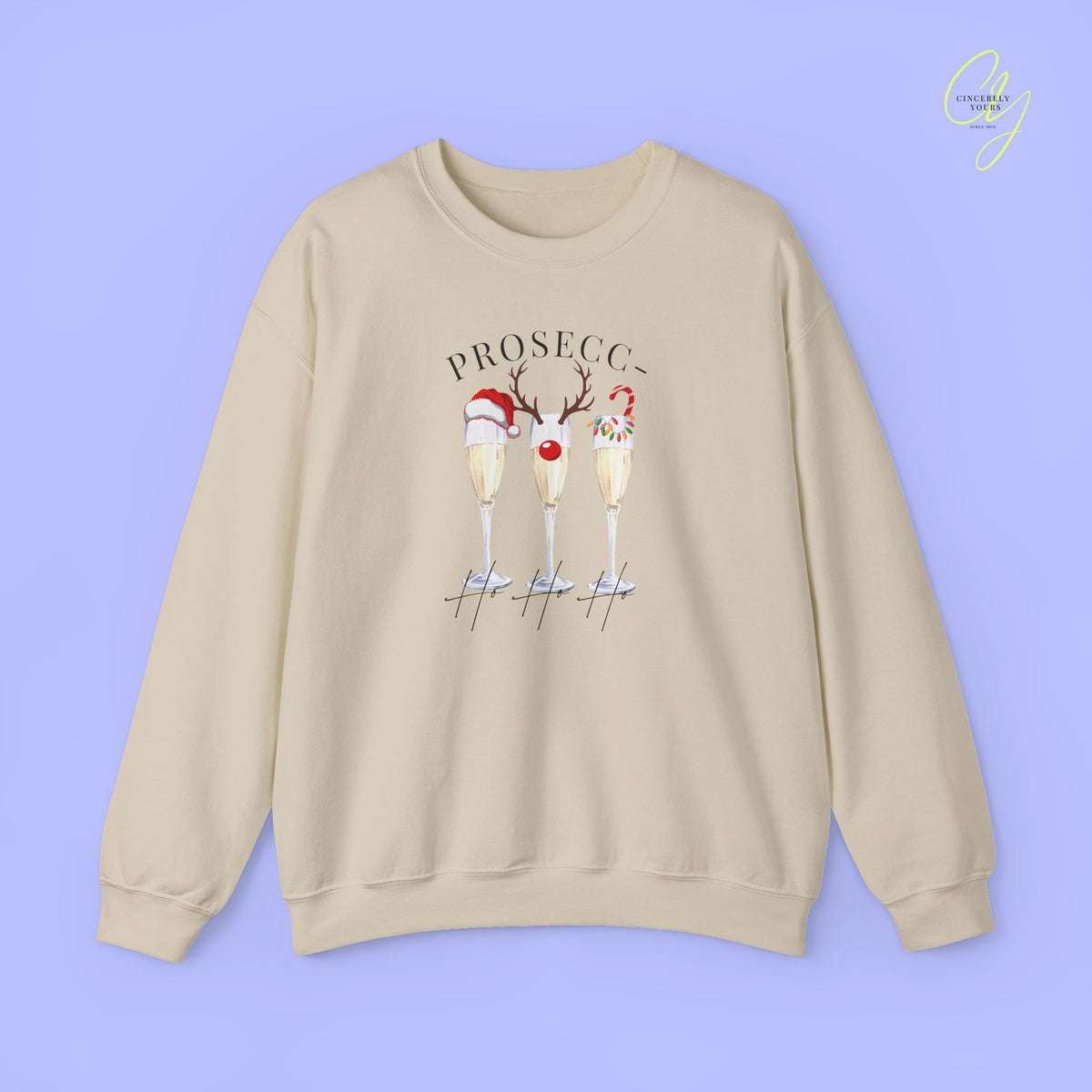 Christmas Sweatshirt | Prosecc- ho ho ho