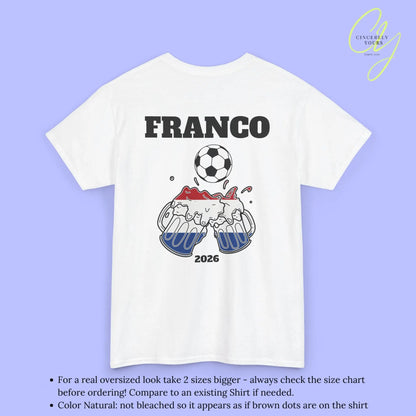Personaliserter Name Fussball Shirt — Niederlande Flagge Bierkrug (Personalisierbar) Cincerely Yours