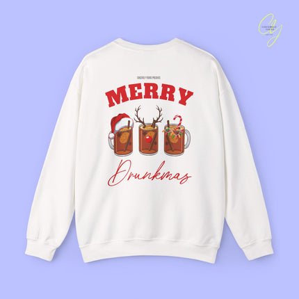 Christmas Sweatshirt | Merry Drunkmas mulled wine