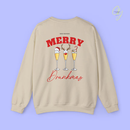 Christmas Sweatshirt | Merry Drunkmas Prosecco