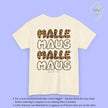 Mallemaus Shirt — Malle Maus Lettering Leopard Backprint Malle Shirt (Customizable)