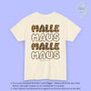 Mallemaus Shirt — Malle Maus Lettering Leopard Backprint Malle Shirt (Customizable)