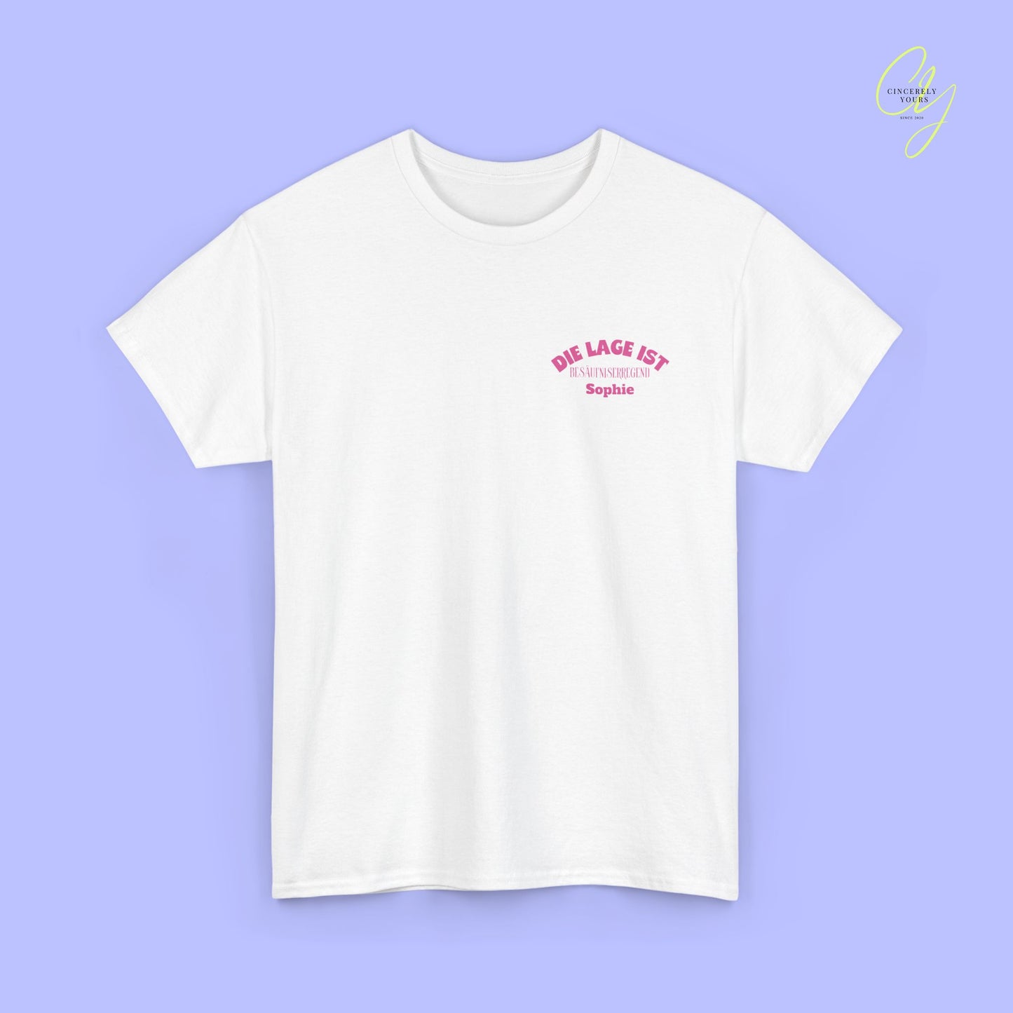Mallemaus Shirt Malle Maus  —  Die Lage ist besäufniserregend Pink (Customizable)