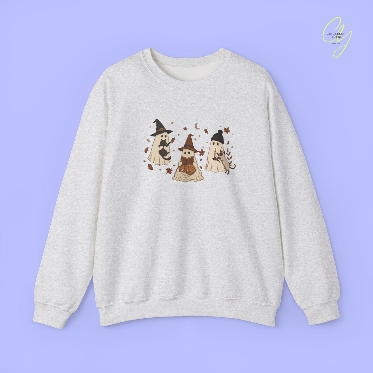 Cat Sweatshirt | Reading Ghost and Cats