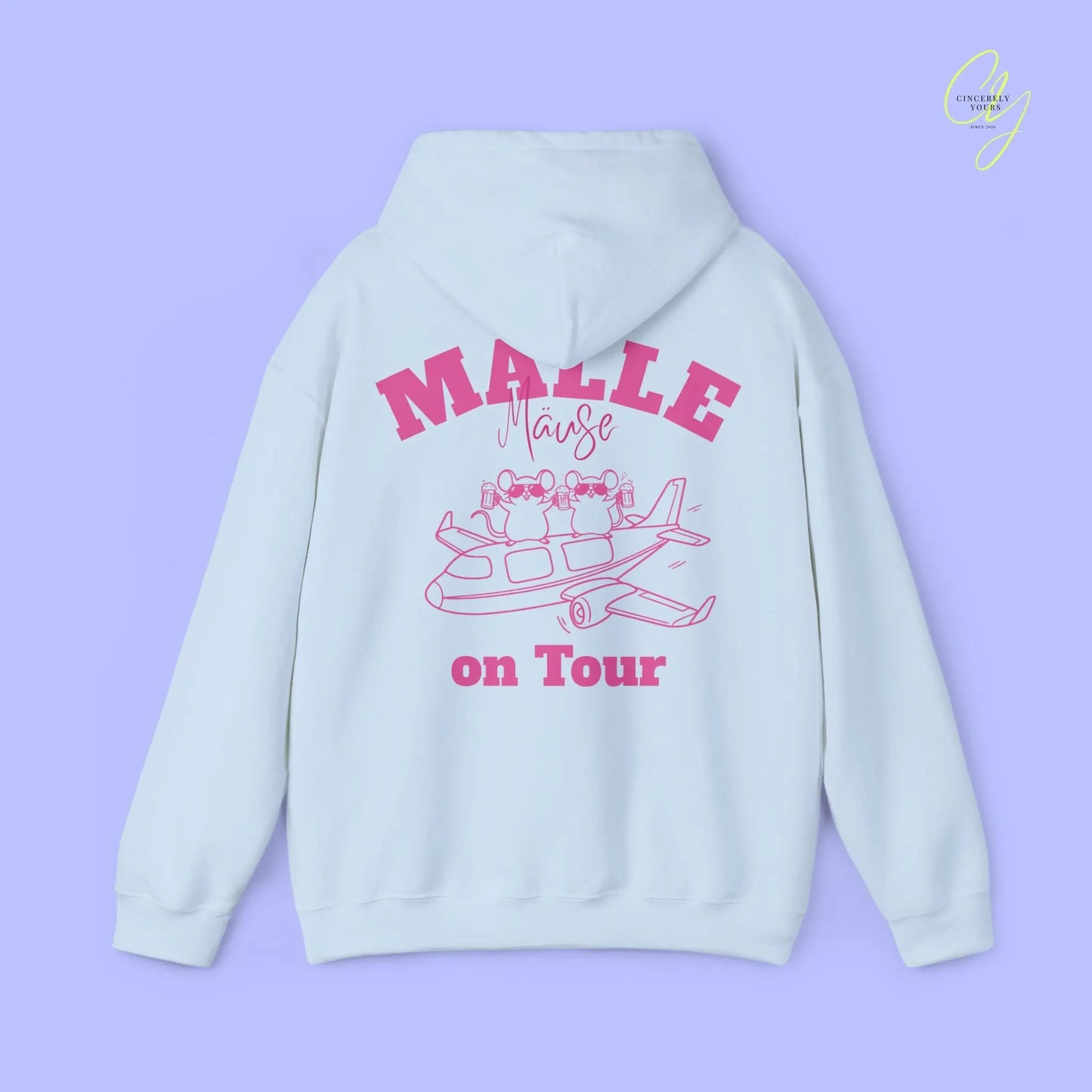 Malle Hoodie — Malle Party Maus Mäuse on tour (Personalisierbar) Cincerely Yours