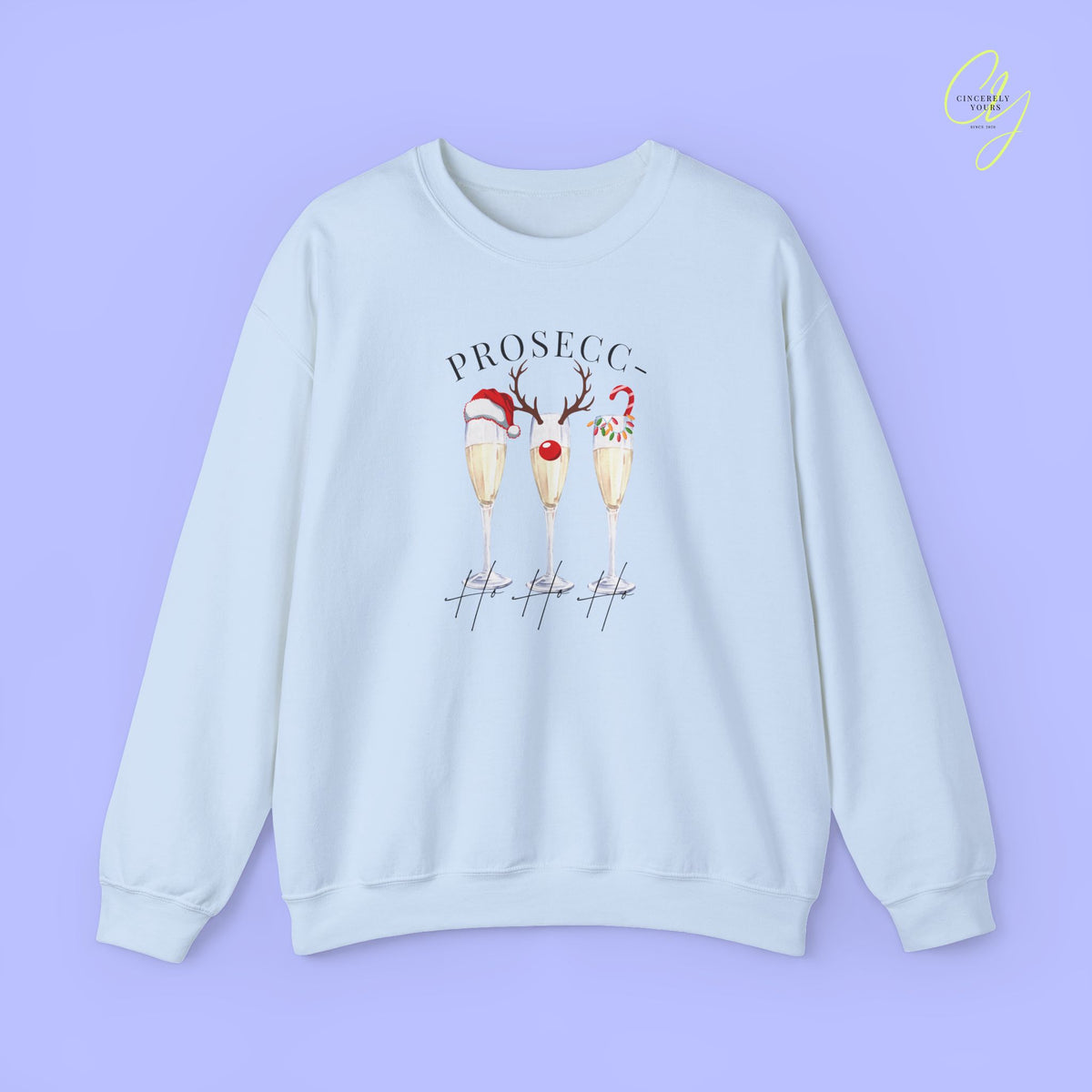 Christmas Sweatshirt | Prosecc- ho ho ho
