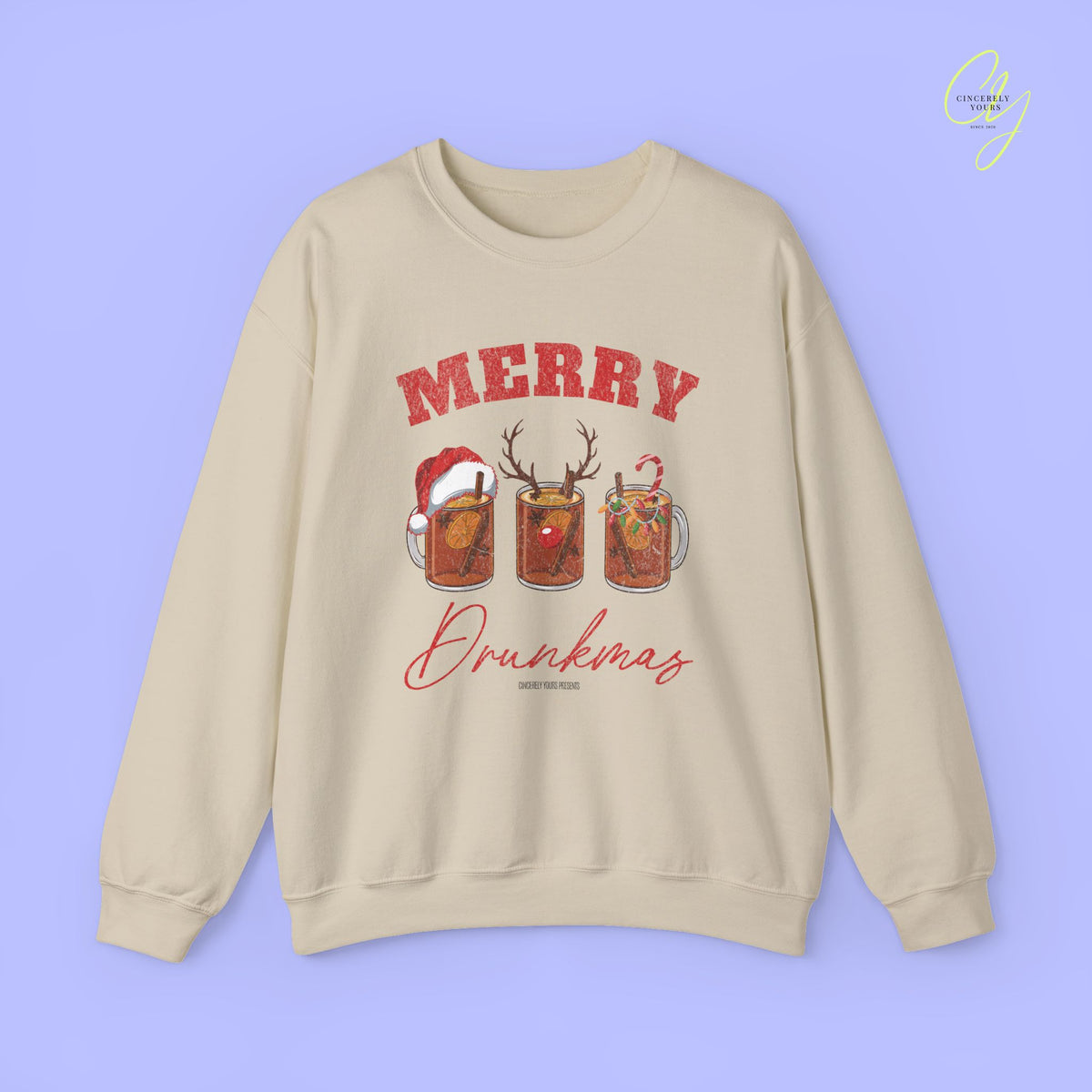 Christmas Sweatshirt | Merry Drunkmas Mulled Wine