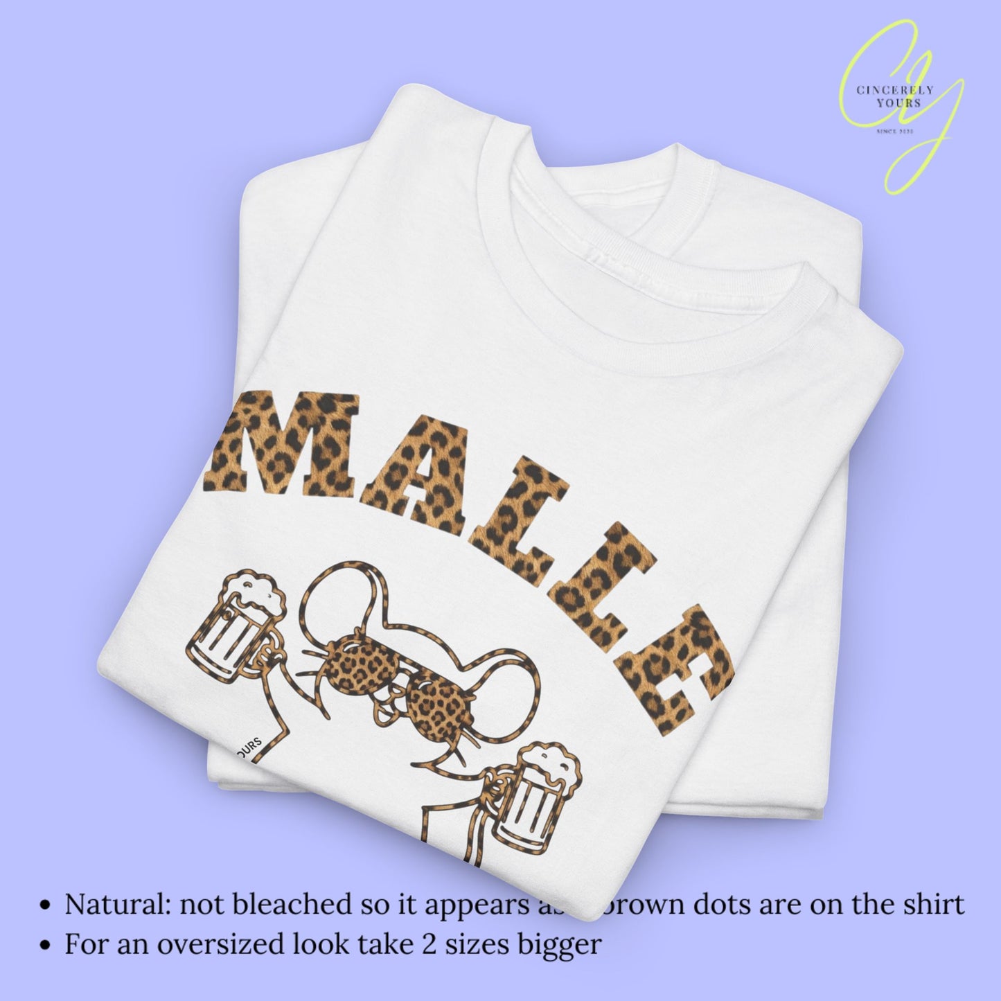 Mallemaus Shirt Malle - Malle Maus Leoparden Bierkrug 2026