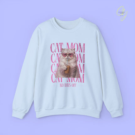 Cat Sweatshirt | Cat mom - no days off