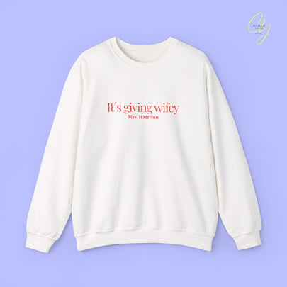 Bride Sweatshirt | BESTICKT Its giving wifey