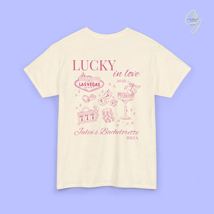 JGA Shirt Lucky in Love Las Vegas Bachelorette T-Shirt