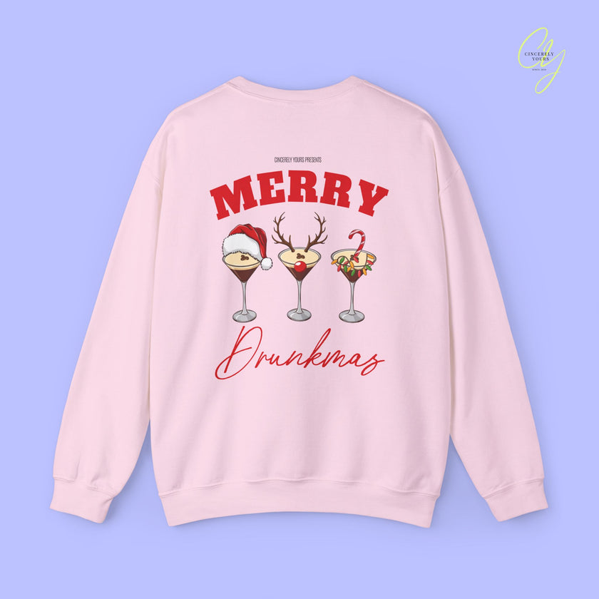 Christmas Sweatshirt | Merry Drunkmas Espresso Martini