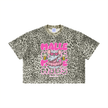 Mallemaus Shirt Malle Maus - Chantal Pink Unisex Leopard Print Boxy T-Shirt