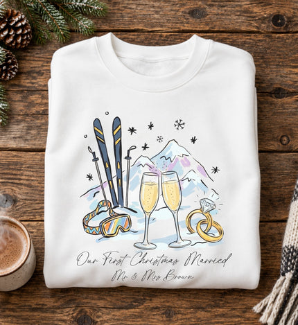 Bride Sweatshirt | Our First Christmas Married