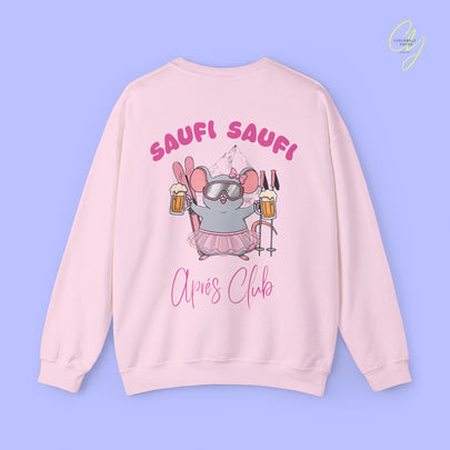 Party Sweater | Saufi Saufi Aprés Ski Maus Pink Social Club