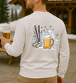 personalized apres ski outfit, custom cold beer ski sweater, stylish ski trip outfit gift, cozy ski trip clothing item, matching mountain party wear, retro apres ski apparel wear, custom matching group gift, unique custom skiing item, trendy apres ski beer wear, warm snow trip pullovers gift, comfy ski trip clothes gift, personalized apres ski sweater, matching ski squad outfit