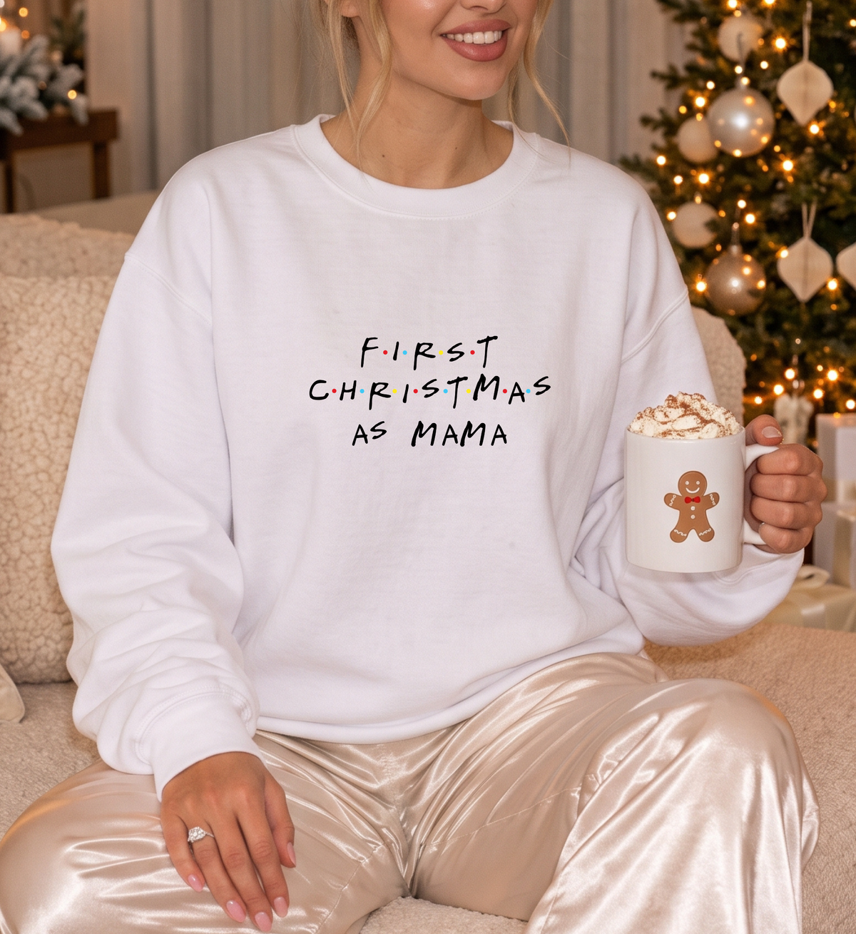 ugly christmas sweater custom, custom first christmas sweater, bride to be christmas sweater, future misses gift xmas top, christmas bride gift sweater, custom name christmas sweater, first christmas as mrs sweater, first christmas as mama top, future wifey christmas sweater, custom bride christmas gift, dots font christmas sweatshirt, personalized winter crewneck, festive holiday bride sweater