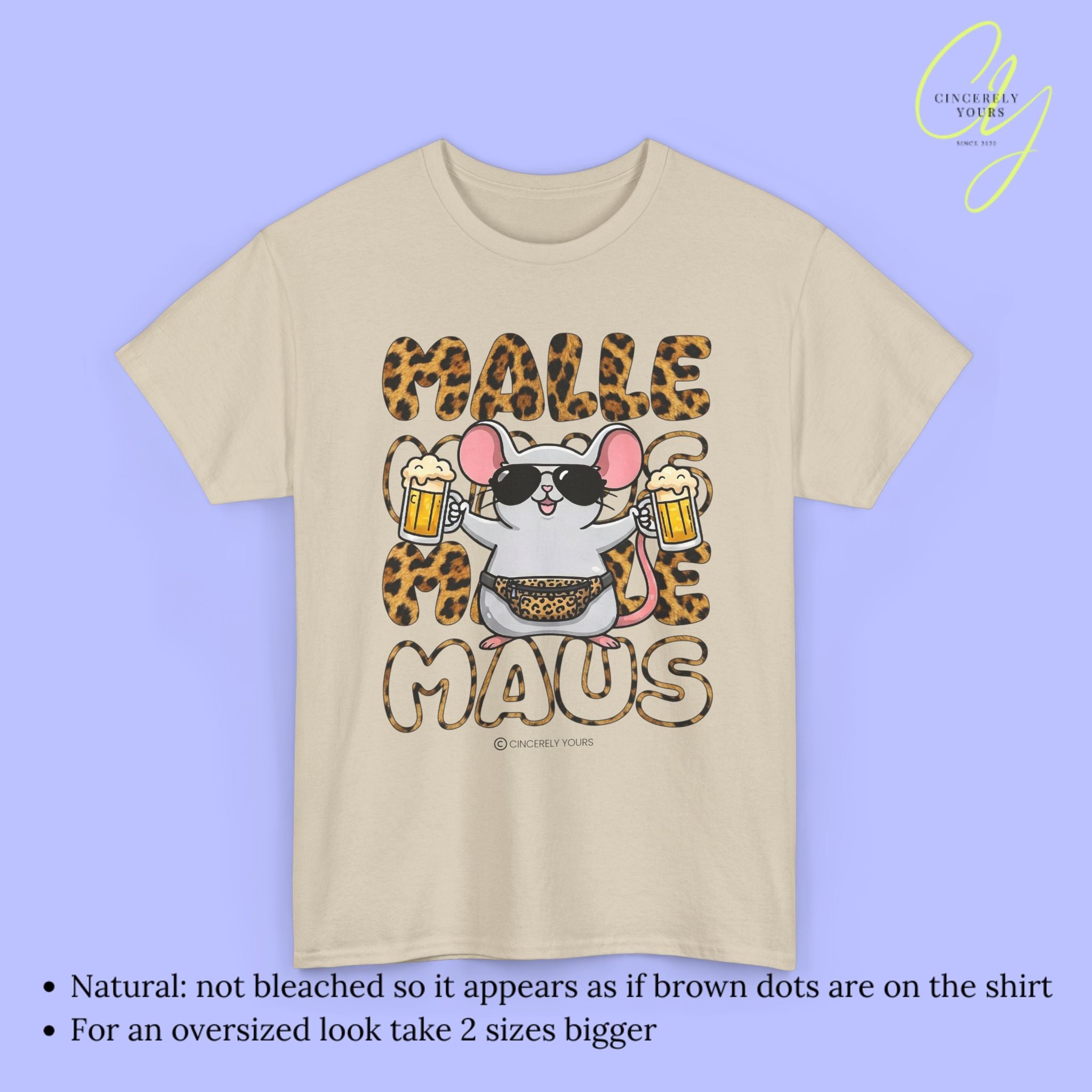 Mallemaus Shirt Malle Mouse - Leopard Fanny Pack Beer Mug OG