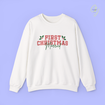 Bride Sweatshirt | First Christmas married