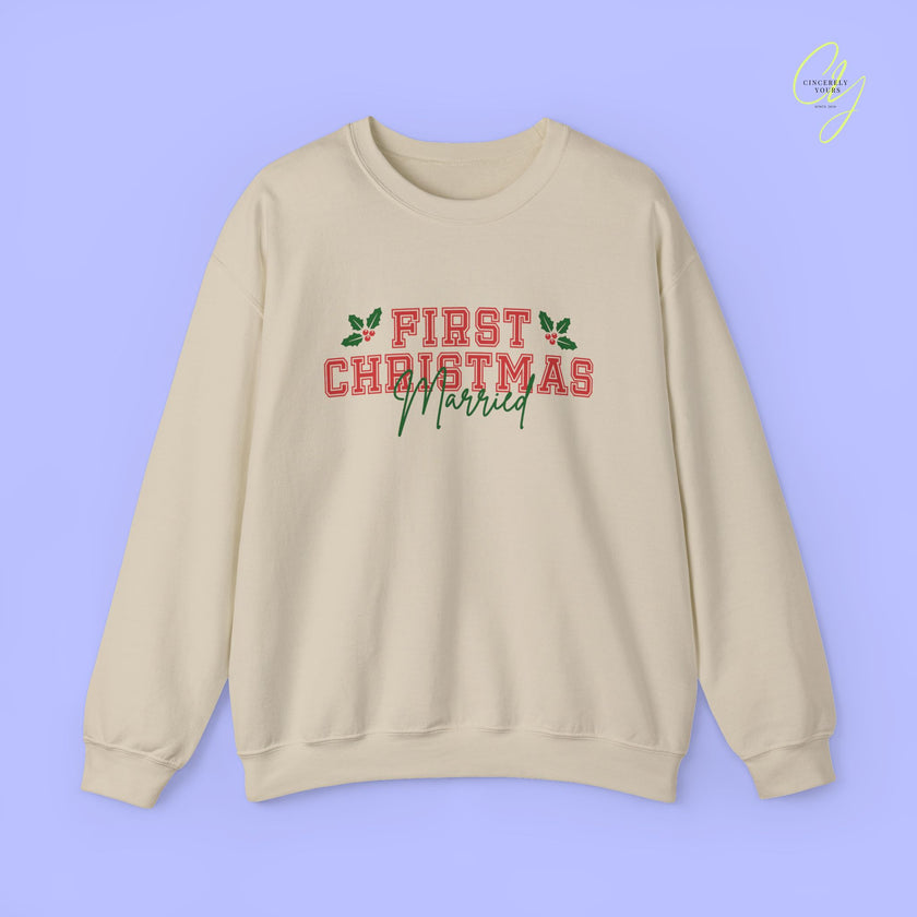 Bride Sweatshirt | First Christmas married