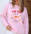 tis the season orange spritz, funny christmas cocktail shirt, funny apres ski drinking top, reindeer cocktail glass merch, orange spritz holiday apparel, winter party drinking jumper, funny holiday drinking sweater, christmas gingerbread aesthetic, festive alcohol lover clothing, rudolph reindeer spritz merch, cute winter cocktail aesthetic, girls trip holiday cabin trip, italian spritz christmas merch