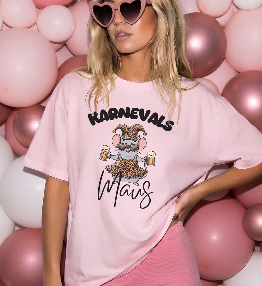 karnevals maus t-shirt damen, leo print fasching t-shirt top, fasching crewshirt frauen top, faschingskostuem ersatz shirt, altweiber fastnacht shirt top, bier trinken maus t-shirt top, maedels trip fasching t-shirt, lustiges karneval damen shirt, faschingsoutfit damen t-shirt, gruppenkostuem karneval shirt, koelner karneval damen outfit, woiberfasnacht damen t-shirt, karneval girls trip t-shirt