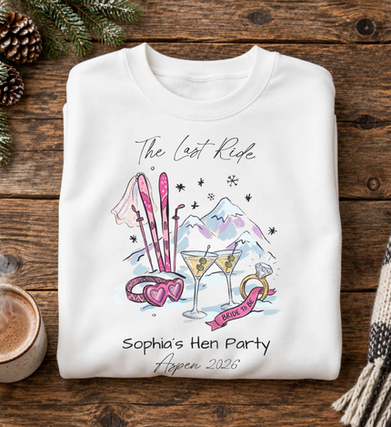 Bachelorette Party Sweatshirt | Mountains & Martini