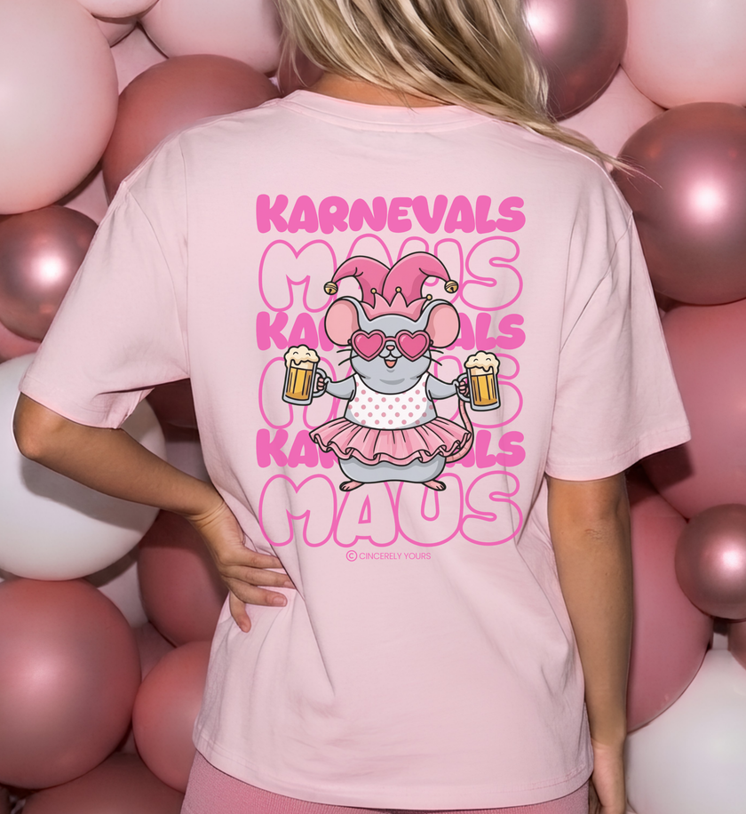 karnevalsmaus t-shirt damen, personalisierbares crewshirt, fasching kostuem ersatz shirt, altweiber fastnacht outfit top, bier trinken maus t-shirt top, maedels trip fasching t-shirt, karneval party damen t-shirt, saufi saufi apres club shirt, faschingskostuem damen shirt, gruppenkostuem karneval shirt, koelner karneval damen outfit, woiberfasnacht damen t-shirt, karneval girls trip t-shirt