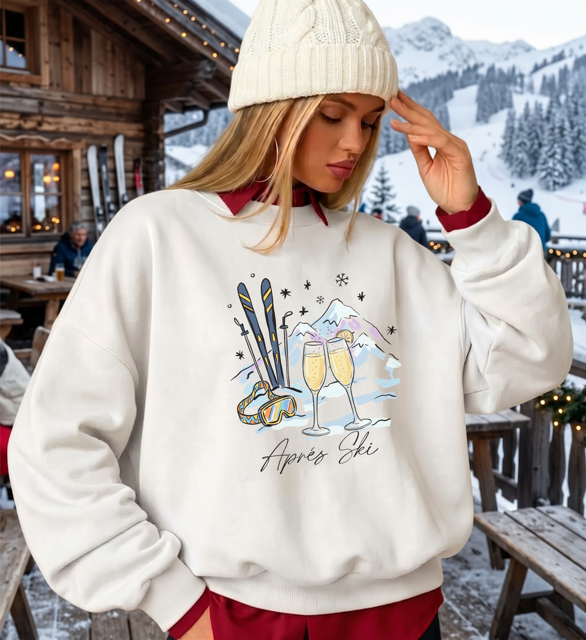 custom ski trip sweatshirt, aesthetic winter resort top, cozy snow vacation clothes, matching holiday outfit top, retro mountain crewneck top, apres ski party apparel top, cute ski trip clothing gift, stylish winter gift items, trendy holiday pullovers top, warm snow season top gift, unique winter apparels top, custom ski trip presents top, chic cocktail lover clothing