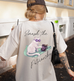 smash the patriarchy shirt, funny feminist cat tshirt, cat pushing mug graphic tee, unhinged humor activist, political cat meme top, womens rights protest tee, intersectional feminist tee, 90s retro protest apparel, funny feminist protest gift, sassy political statement, rebellious cat mom aesthetic, equal rights activist merch, funny political statement tee
