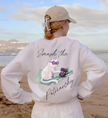 funny feminist sweatshirt, smash patriarchy sweater, cat pushing mug jumper, unhinged humor activist, womens rights protest gear, political cat meme gift, 90s retro protest apparel, intersectional feminism, funny cat mom sweatshirt, smash the patriarchy merch, sassy political statement, equal rights activist top, cat meme protest clothing