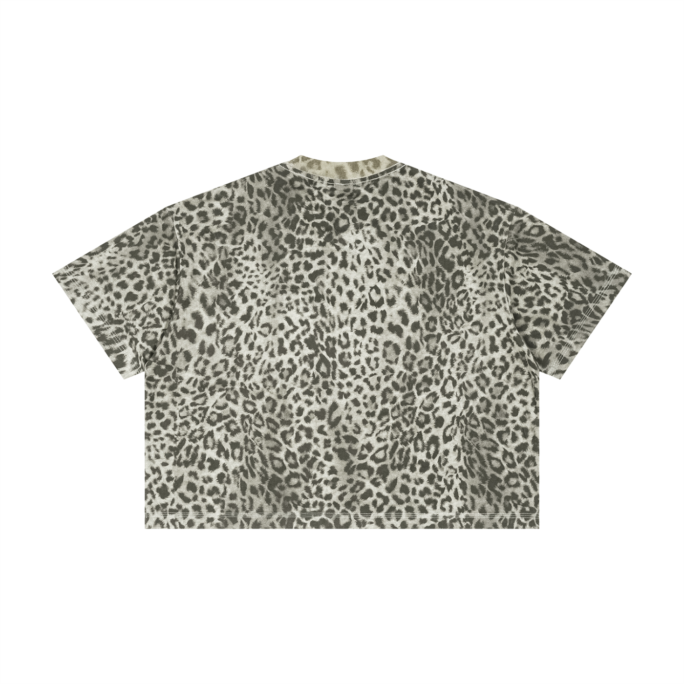 Mallemaus Shirt Malle Maus Pink Unisex Leopard Print Boxy T-Shirt
