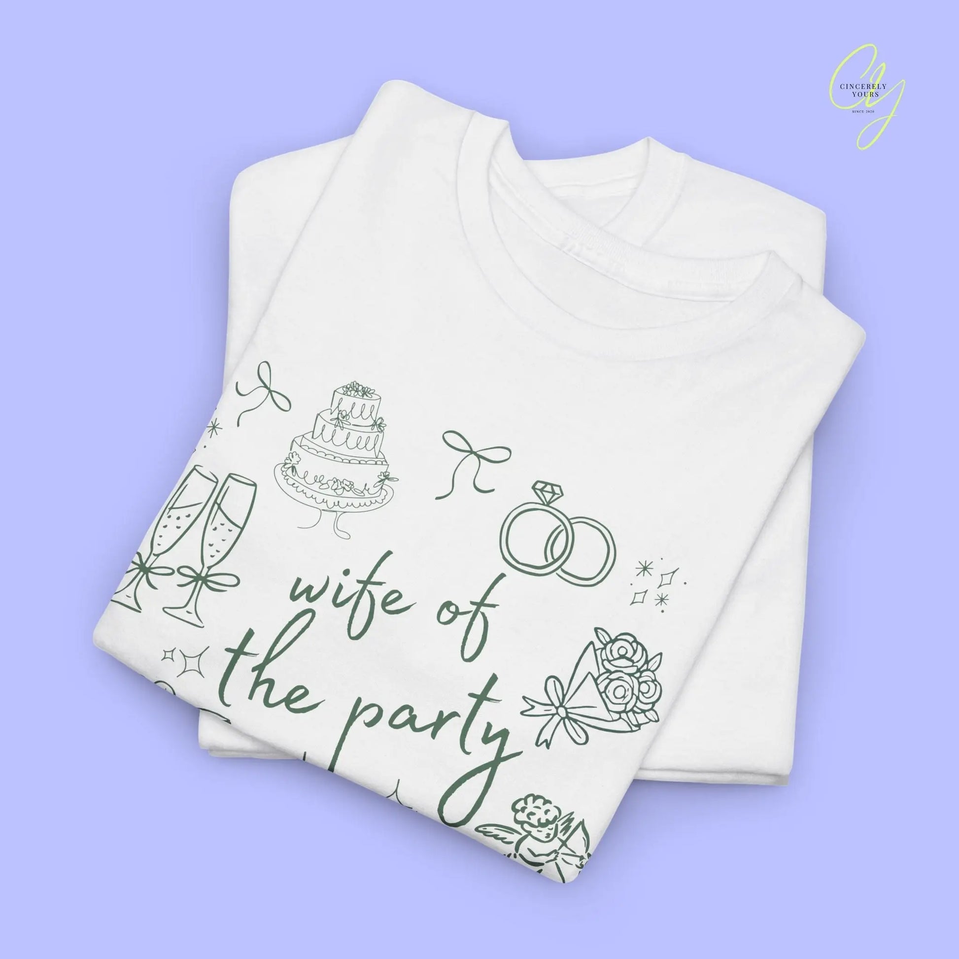 Bachelorette Shirt Hand drawn— The Party Wife (Customizable) - Cincerely Yours