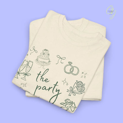 Bachelorette Shirt Hand drawn— The Party Wife (Customizable) - Cincerely Yours