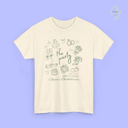 Bachelorette Shirt Hand drawn— The Party Wife (Customizable) - Cincerely Yours
