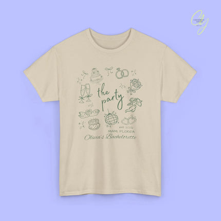 Bachelorette Shirt Hand drawn— The Party Wife (Customizable) - Cincerely Yours