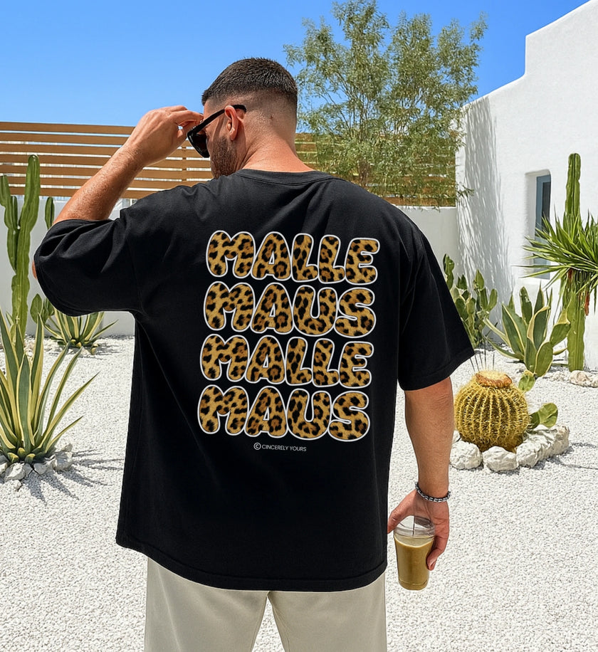 Stylisches Mallemaus Shirt Gruppenoutfit für Damen und Freundinnen als perfektes JGA Shirt für den Sommerurlaub und Partys an der Playa