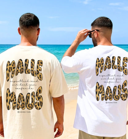 Die Rückansicht des Mallemaus Shirts zeigt die moderne Passform und den angenehmen Schnitt für Damen von der Marke Cincerely Yours für Partynächte.