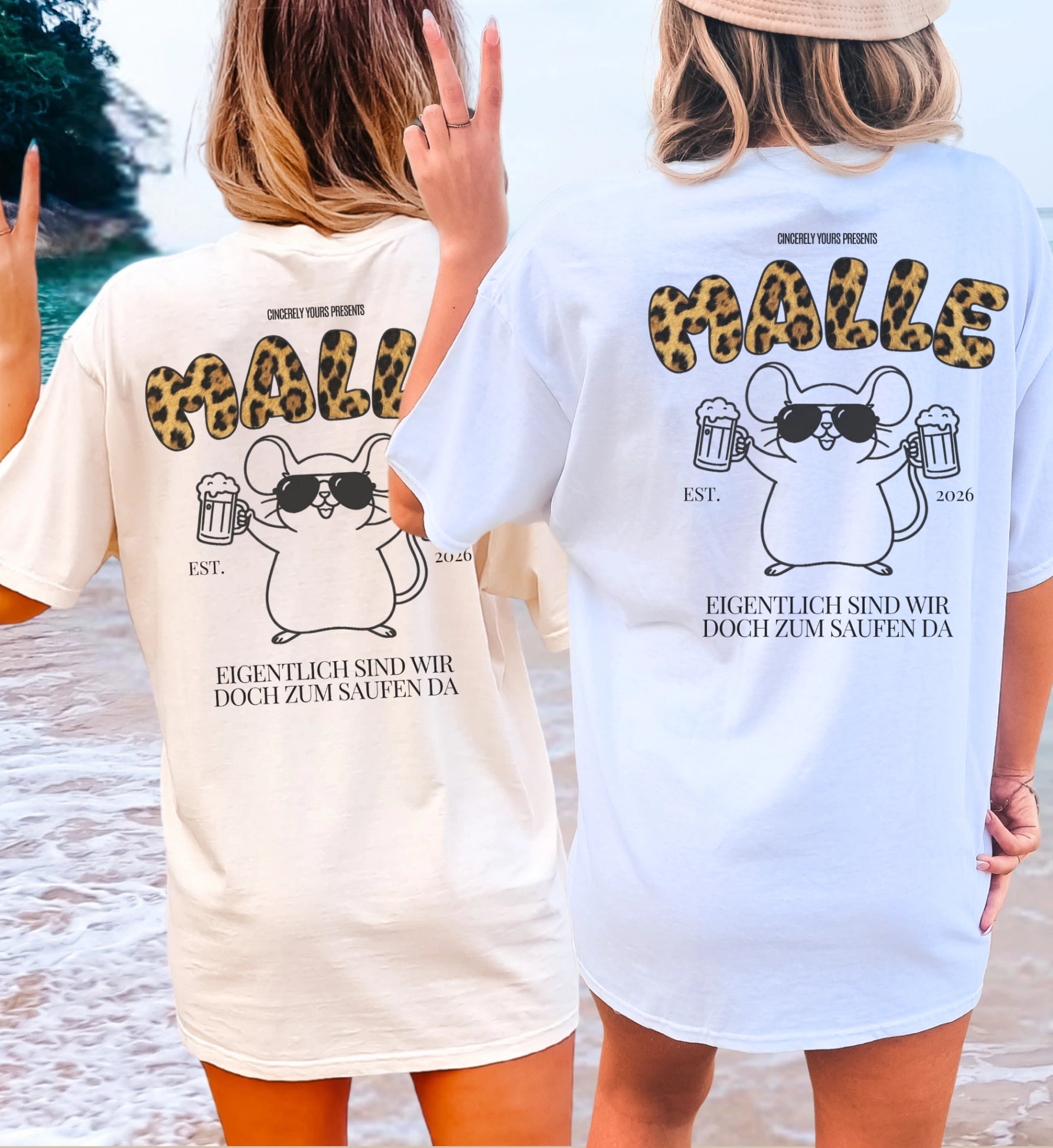 Schweres Heavyweight Baumwoll Shirt im Oversized Schnitt als perfektes Mallorca Party Shirt 2026 und laessiges Beach Outfit fuer Damen