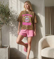Kombinationsmöglichkeit des Mallemaus Shirts von Cincerely Yours mit Leopard Print für ein perfektes und auffälliges Party Outfit während der Mallorca Reisesaison.